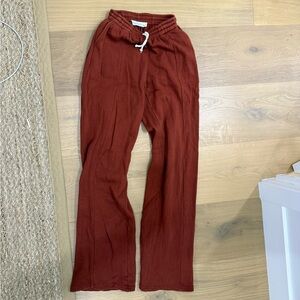 Heavy Manners Burgundy Flare Sweatpants